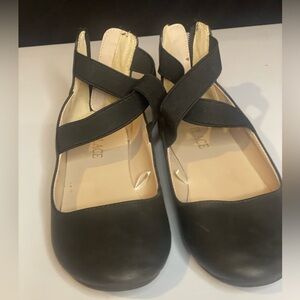 Childrens Place Black Ballet Flats, girls 3, preloved, no‎ box